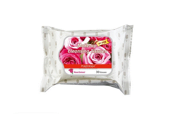 PRITTY MAKE UP REMOVER ROSE TISSUES 30 SHEETS - Milano Pharmacy