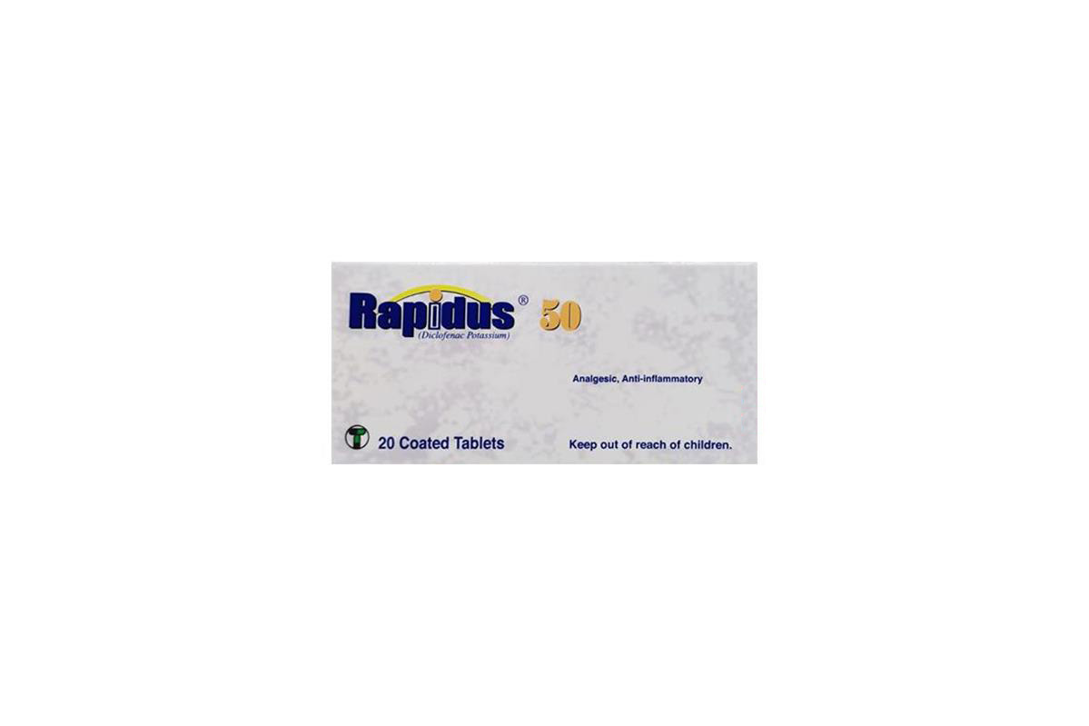 RAPIDUS TABLETS 50MG 20 TABLET - Milano Pharmacy