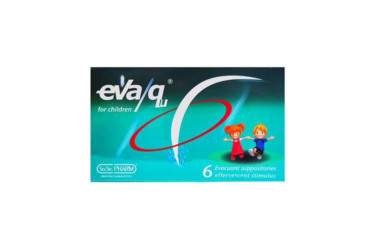 EVA QU FOR CHILDREN  6 SUPPOSITORIES - Milano Pharmacy