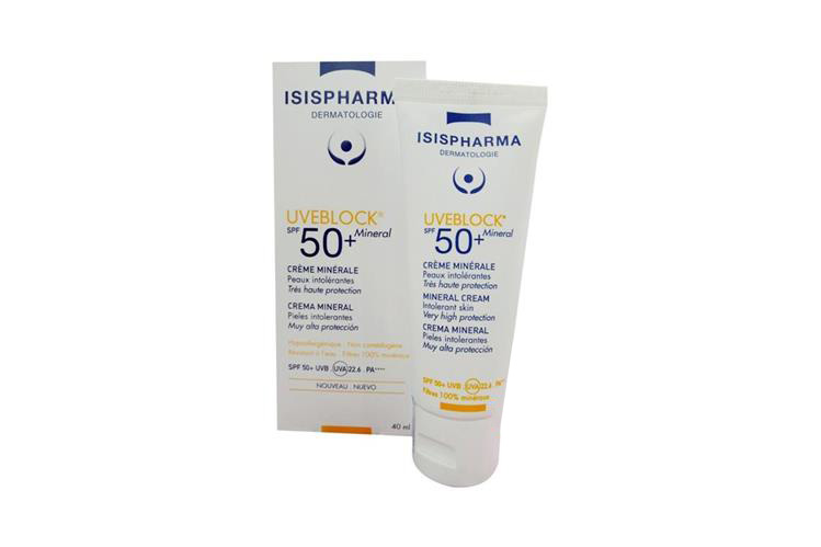 ISISPHARMA UVEBLOCK SPF 50PLUS  MINERAL CREAM 40 ML - Milano Pharmacy