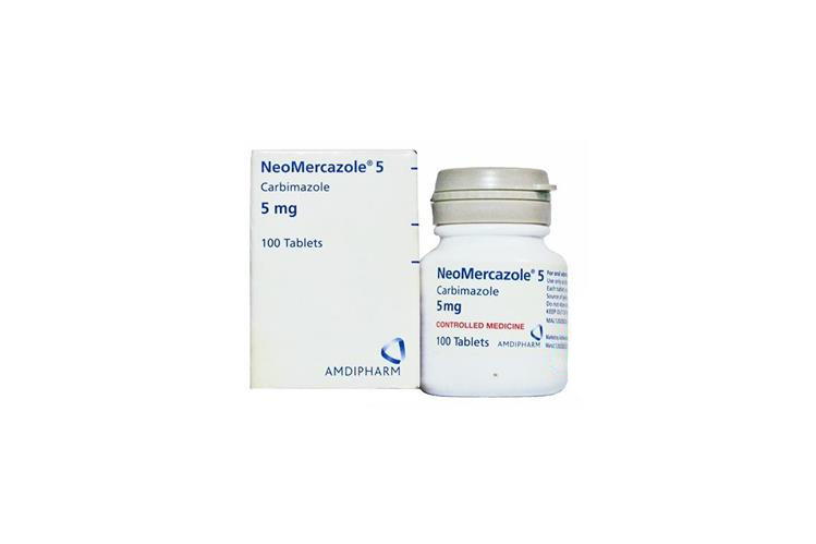 NEO MERCAZOLE 5 MG 100 TABLETS - Milano Pharmacy