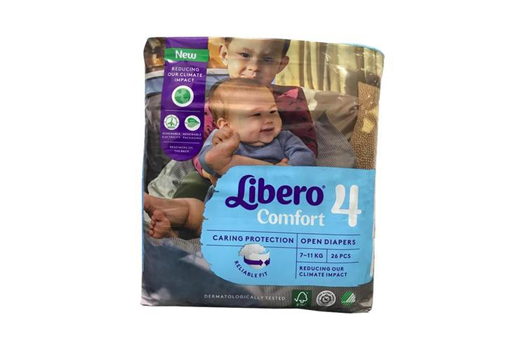 LIBERO COMFORT NO 4 FROM 7 TO 11 KG 26 DIAPERS - Milano Pharmacy