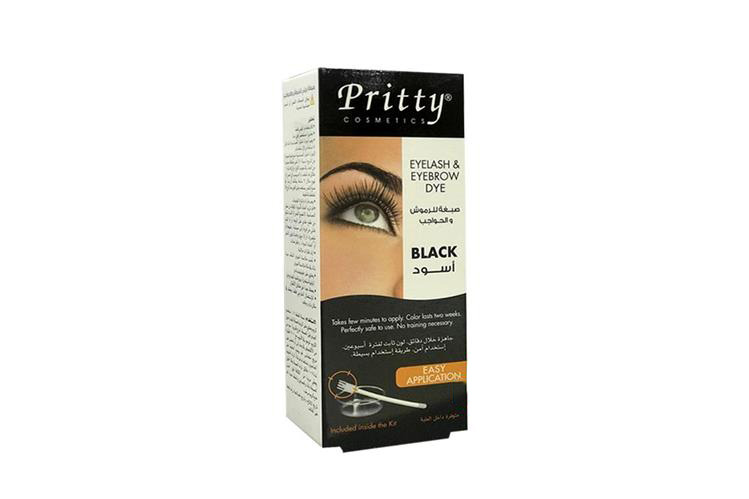 PRITTY EYELASH AND EYEBROW DYE BLACK 6 ML - Milano Pharmacy