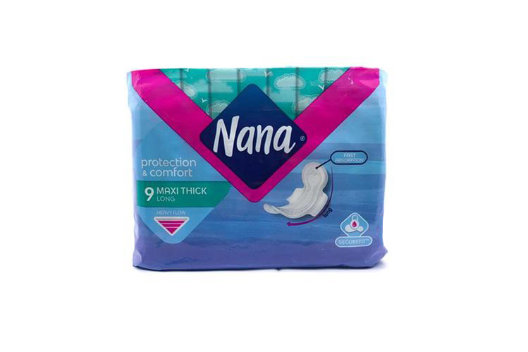 NANA MAXI THICK LONG 9PADS - Milano Pharmacy