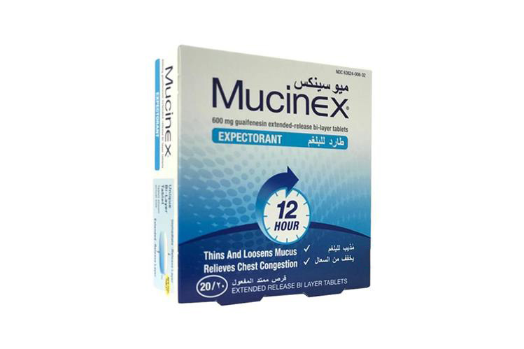 MUCINEX 600 MG EXPECTORANT 20 TABLETS - Milano Pharmacy