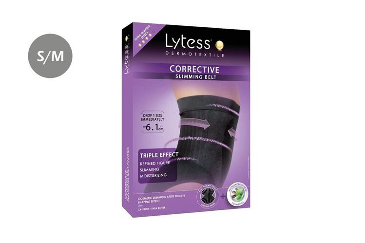 LYTESS CORRECTIVE SLIMMING BELT BLACK SIZE S AND M - Milano Pharmacy