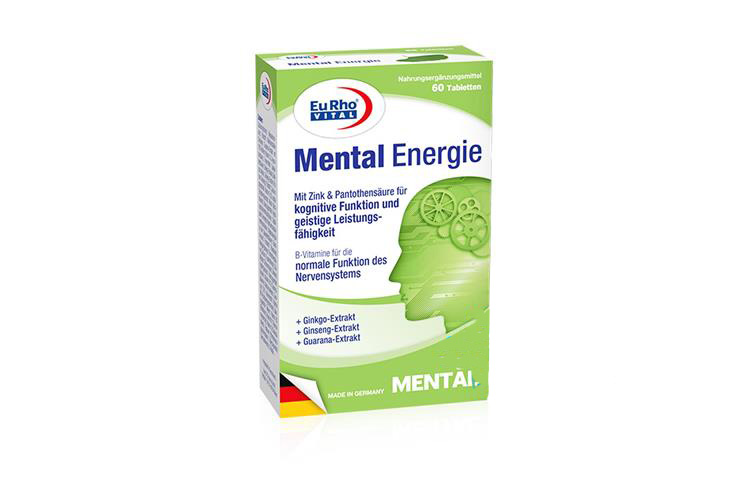 EURHO VITAL MENTAL ENERGIE 60 TABLETS - Milano Pharmacy