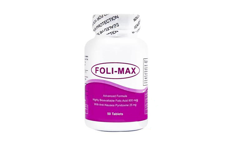 FOLI MAX FOLIC ACID 800MCG 50 TABLET - Milano Pharmacy