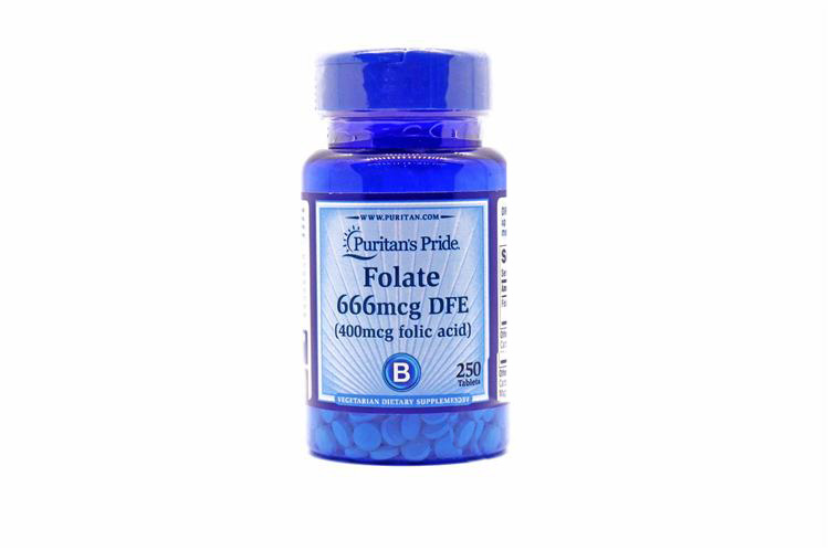 PURITANS PRIDE  FOLIC ACID 400MCG 250 TABLET - Milano Pharmacy