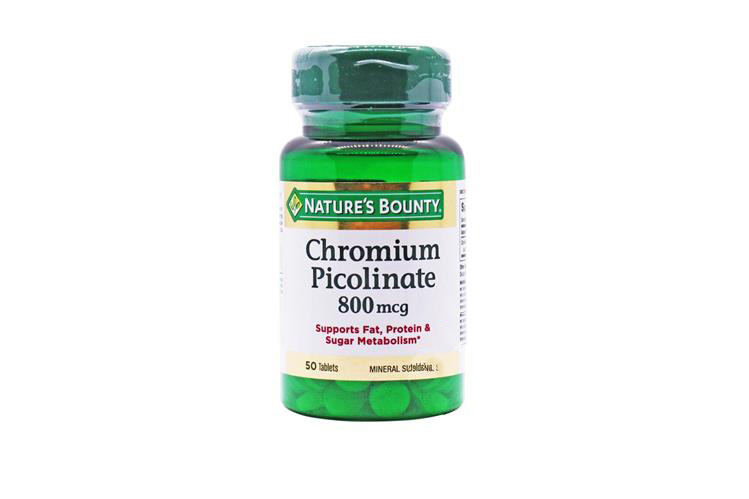 NATURES BOUNTY CHROMIUM  PIOCLINATE 800 MCG 50 TABLETS - Milano Pharmacy