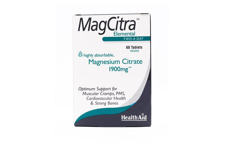 HEALTH AID MAGNESIUM CITRATE 1900 MG  60 TABLETS - Milano Pharmacy