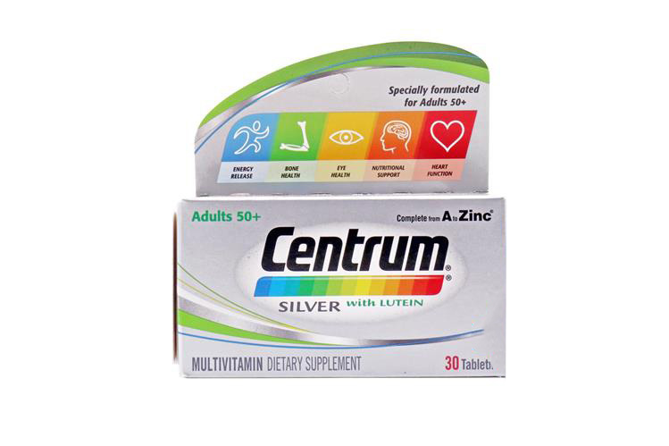 CENTRUM WITH LUTEIN SILVER 30 TABLETS - Milano Pharmacy