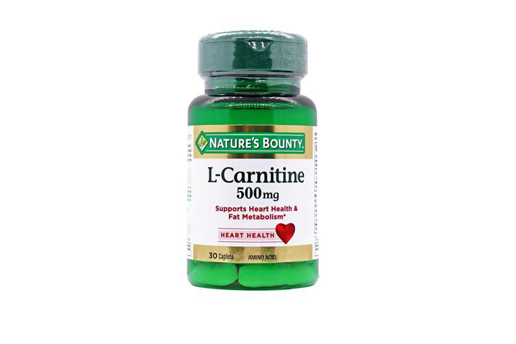 NATURES  BOUNTY L CARNITINE 500MG 30 CAPLETS - Milano Pharmacy