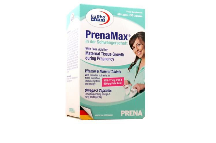 EURHO VITAL PRENAMAX DURING PREGNANCY 60 TABLETS PLUS 30 CAPSULES - Milano Pharmacy