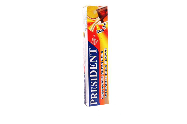 PRESIDENT KIDS TOOTHPASTE COLA FLAVOR 3 TO 6 YEARS 50ML - Milano Pharmacy