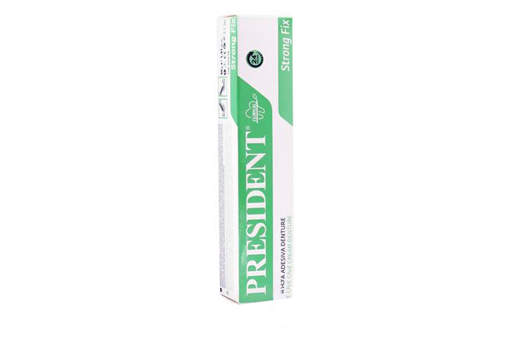 PRESIDENT ADHESIVE CREAM DENTURE STRONG FIX 40G - Milano Pharmacy