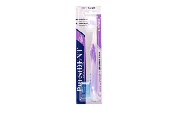 PRESIDENT DEFENSE TOOTHBRUSH MEDIUM - Milano Pharmacy