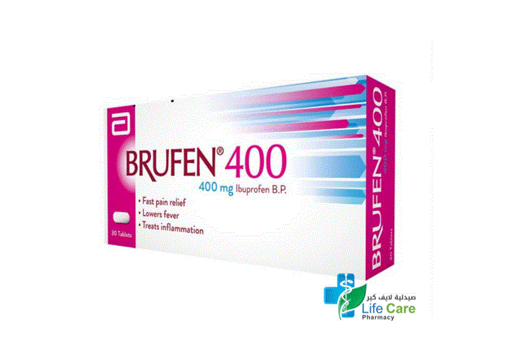 BRUFEN 400 MG 30 TABLETS - Milano Pharmacy