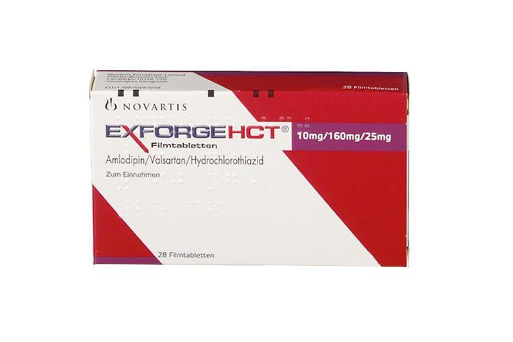 EXFORGE HCT 10 MG / 160 MG / 25 MG 28 TAB - Milano Pharmacy