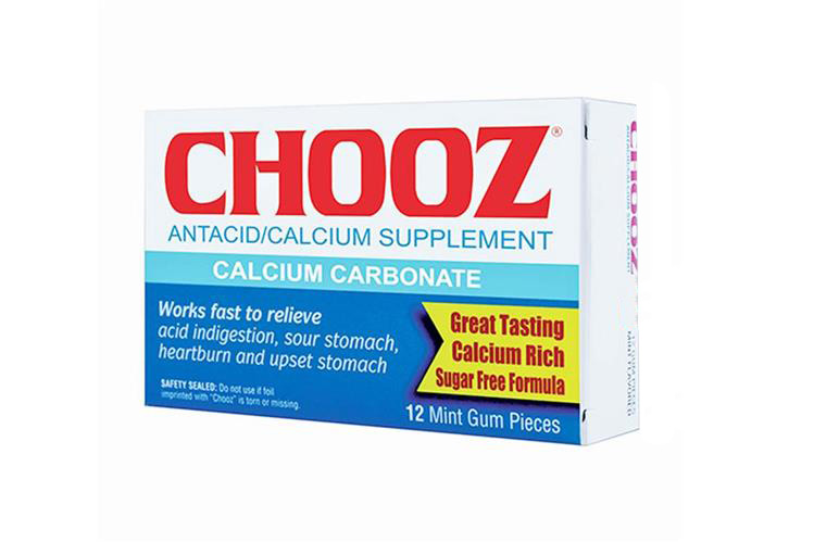 CHOOZ ANTACID CALCIUM 12 TABLETS - Milano Pharmacy