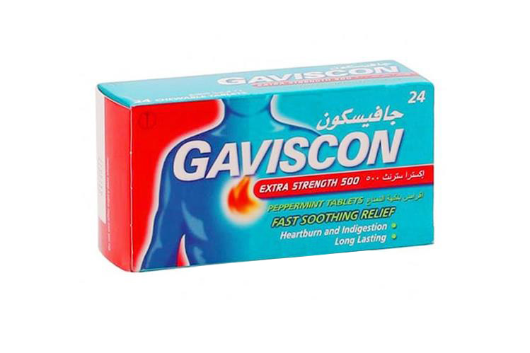 GAVISCON EXTRA STRENGTH 500 24 TABLETS - Milano Pharmacy