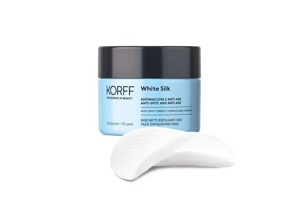 KORFF WHITE SILK ANTI AGE FACE EXFOLIATING 50 PADS - Milano Pharmacy