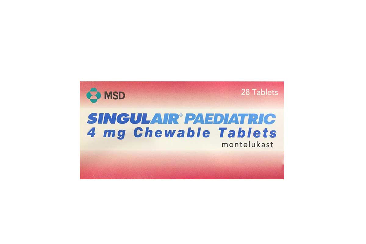 SINGULAIR PAEDIATRIC 4 MG  28 CHEWABLE TABLETS - Milano Pharmacy