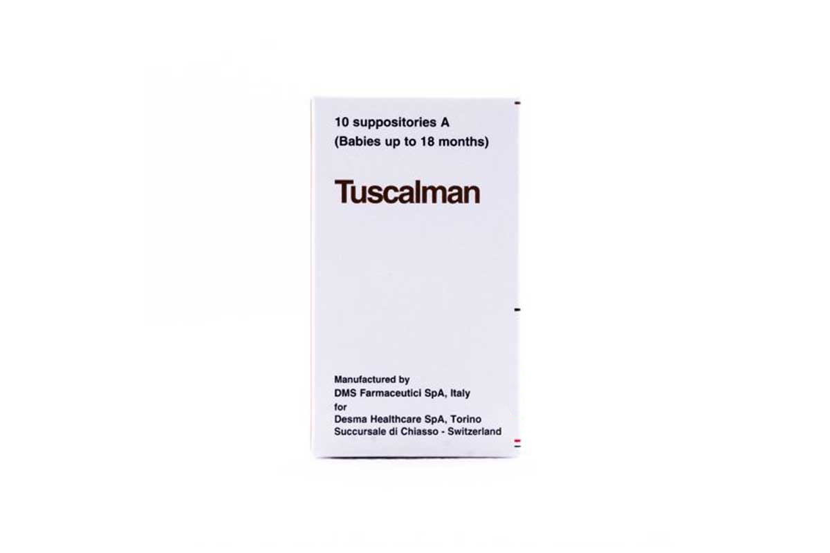 TUSCALMAN A 10 SUPPOSITORIES BABIES UP TO 18 MONTHS - Milano Pharmacy