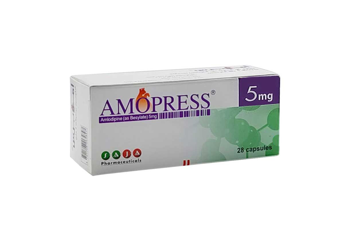 AMOPRESS 5MG 28 CAPSULES - Milano Pharmacy