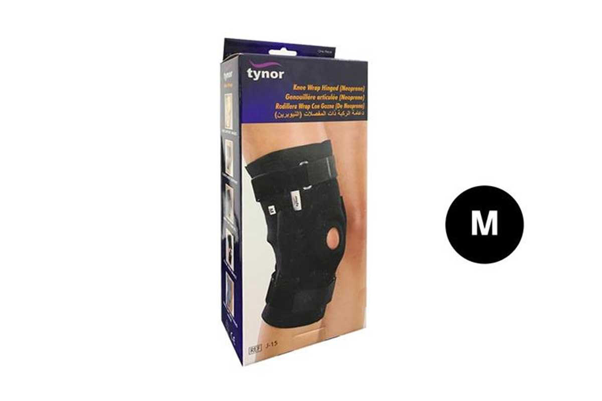 TYNOR KNEE WRAP HINGED NEOPRENE M J15 - Milano Pharmacy