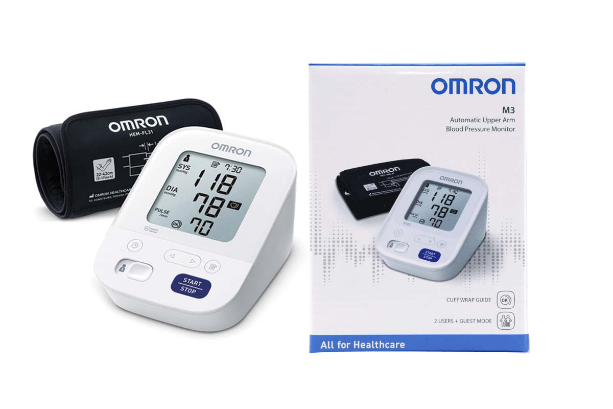 OMRON BLOOD PRESSURE MONITOR M3 2USERS PLUS GUEST MODE 22 TO 42CM - Milano Pharmacy