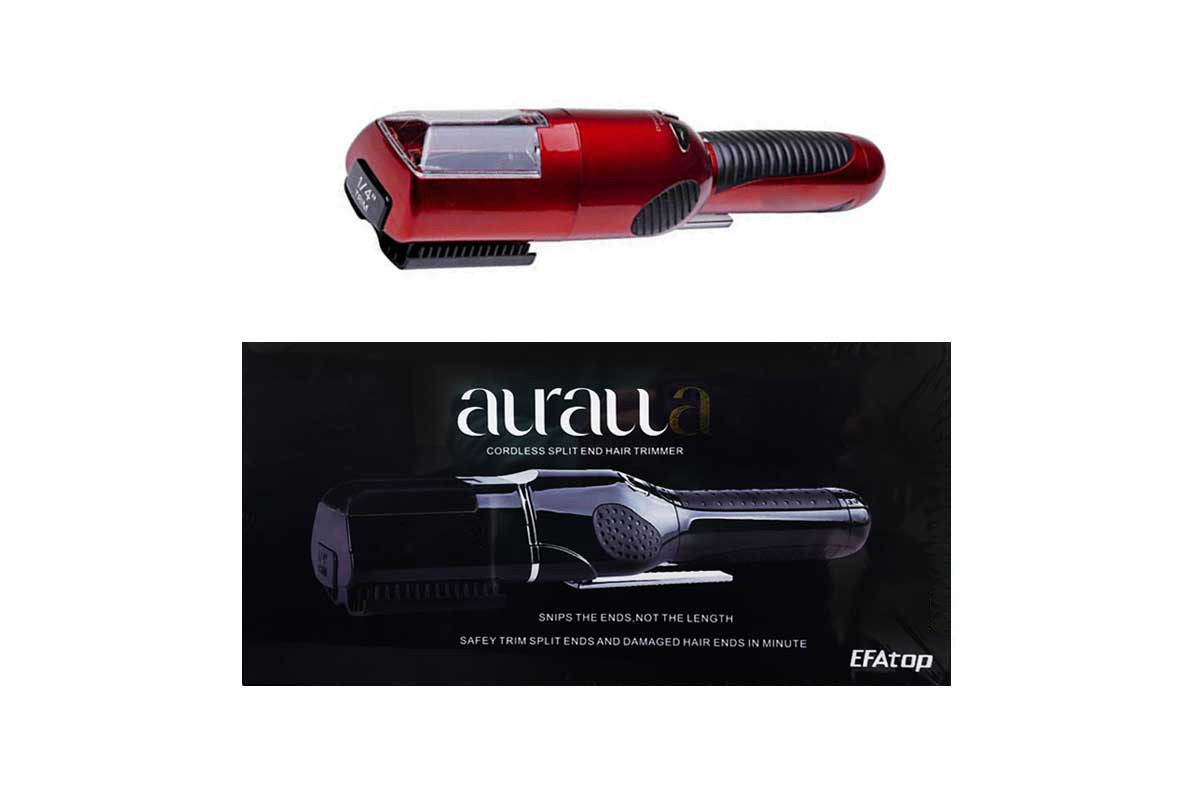 AURALLA CORDLESS SPLIT END HAIR TRIMMER RED - Milano Pharmacy