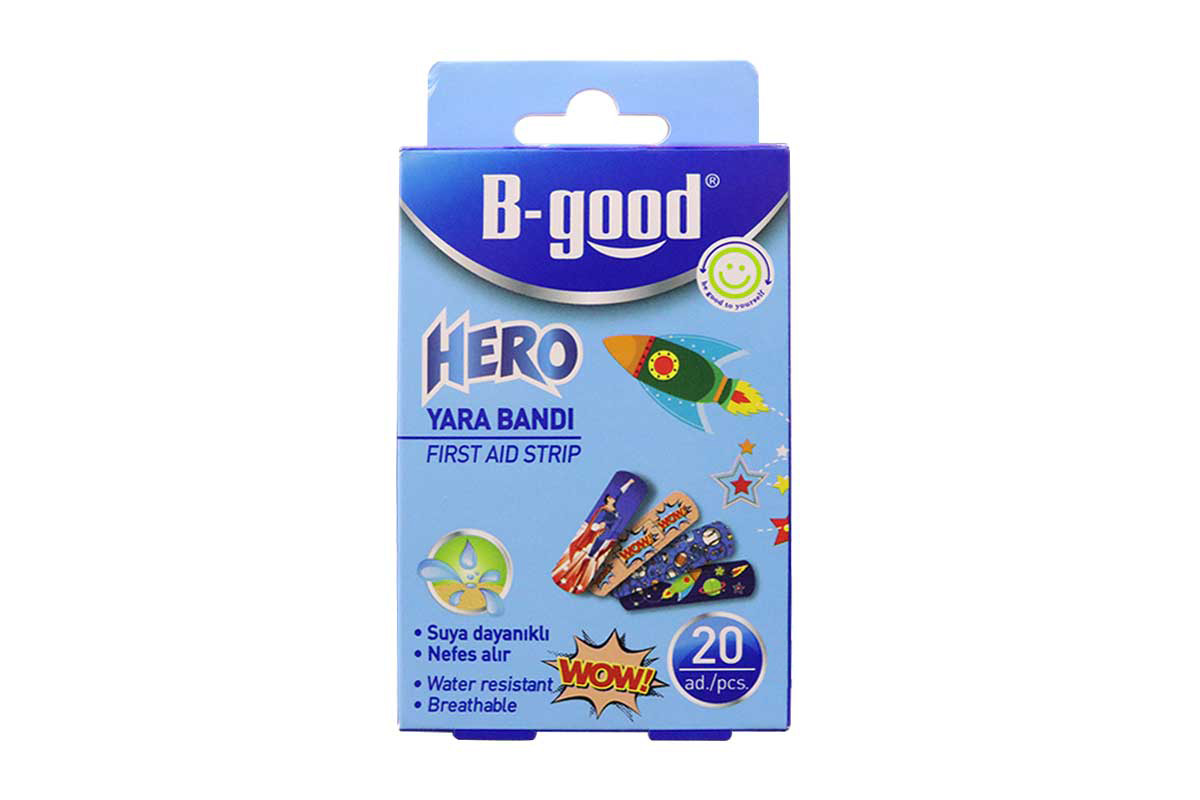 B GOOD HERO FIRST AID STRIP 20 PCS - Milano Pharmacy