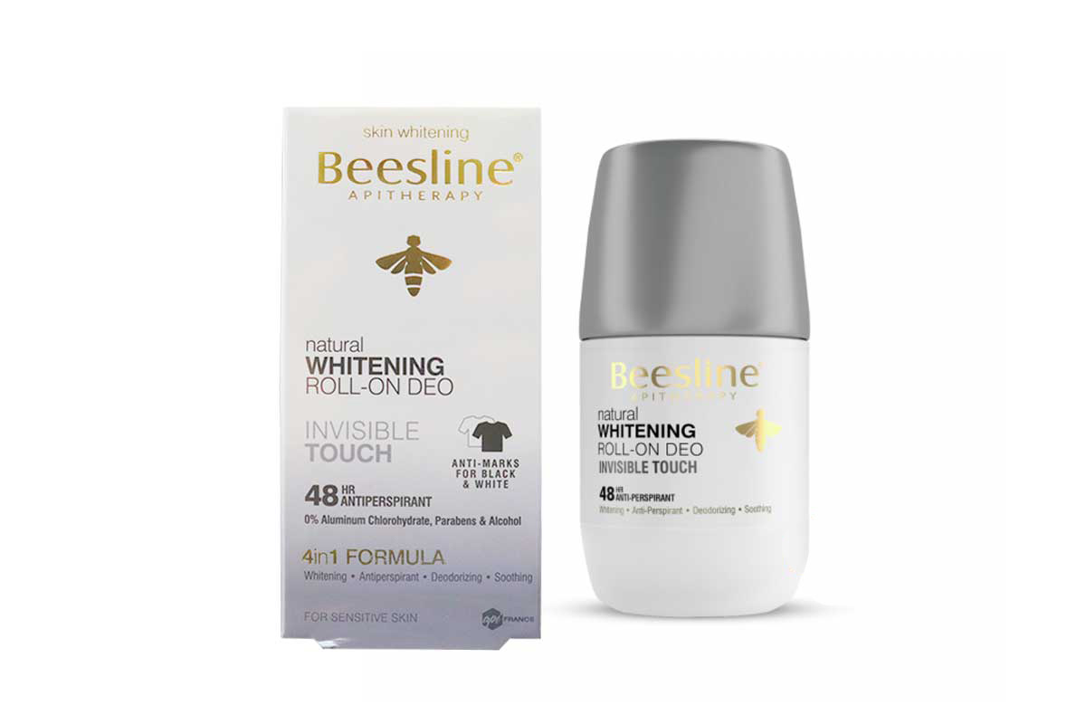 BEESLINE NATURAL WHITENING ROLL ON DEO INVISIBLE TOUCH 4 IN1 48H 50ML - Milano Pharmacy