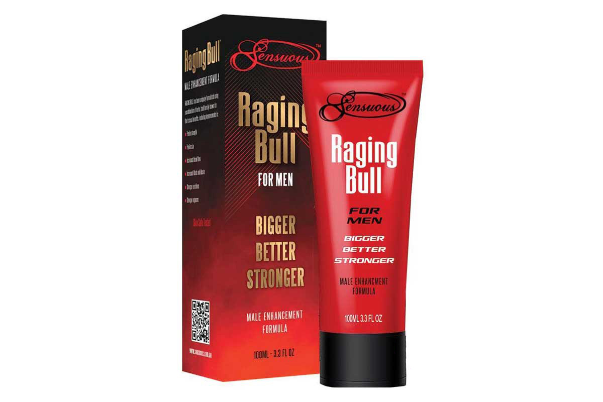 SENSUOUS RAGING BULL FOR MEN BIGGER BETTER STRONGER 100ML - Milano Pharmacy