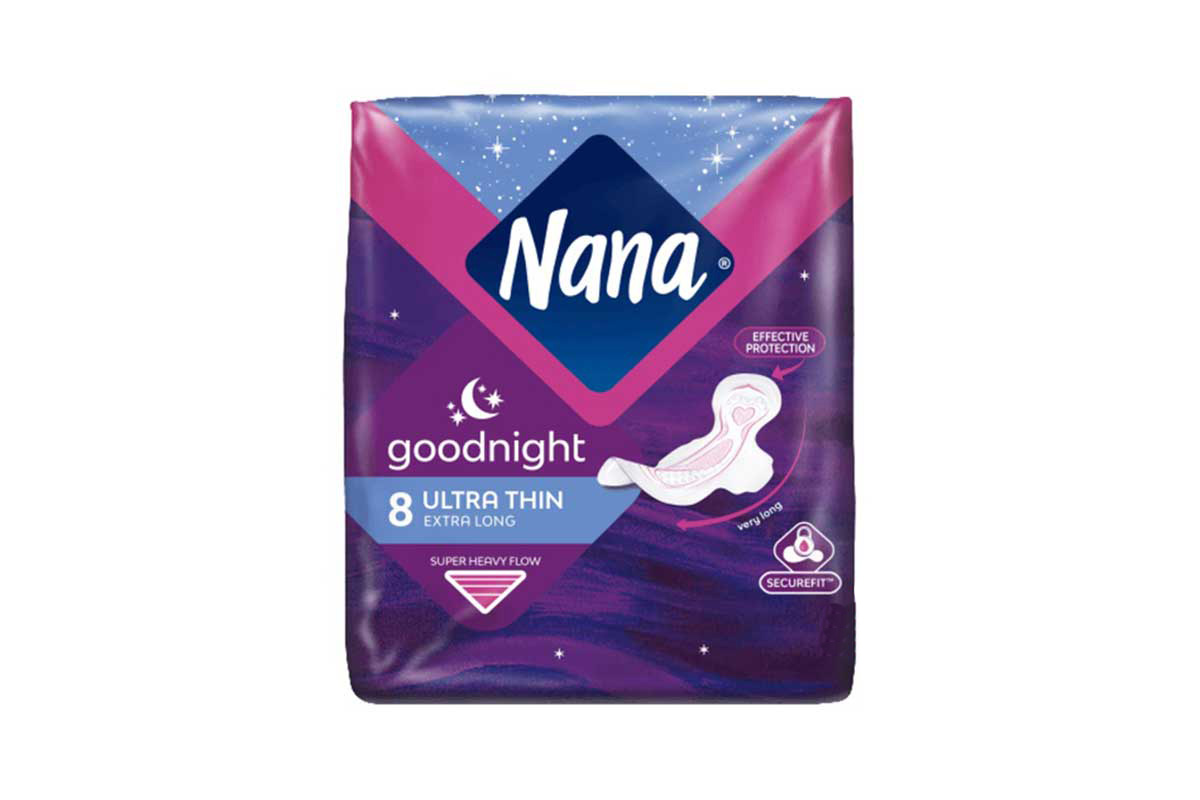 NANA GOOD NIGHT ULTRA THIN EXTRA LONG 8 PADS - Milano Pharmacy