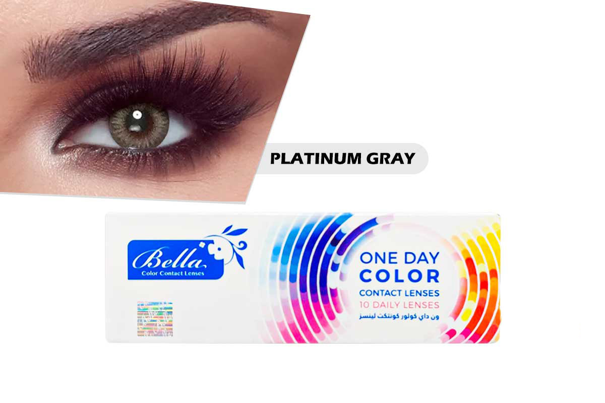 BELLA ONE DAY COLOR CONTACT LENSES PLATINUM GRAY 10 PCS - Milano Pharmacy