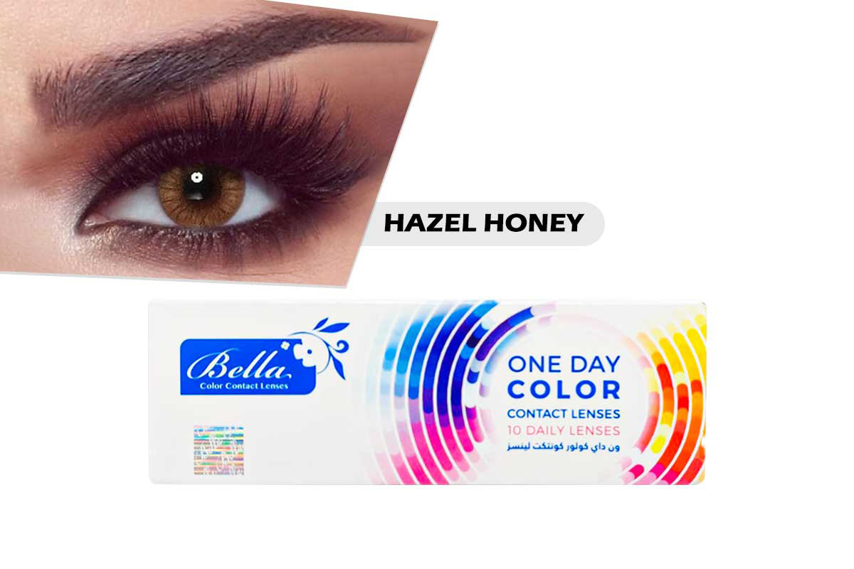 BELLA ONE DAY COLOR CONTACT LENSES HAZEL HONEY 10 PCS - Milano Pharmacy