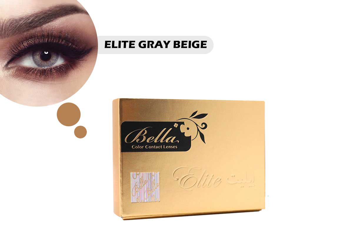 BELLA COLOR CONTACT LENSES ELITE GRAY BEIGE - Milano Pharmacy