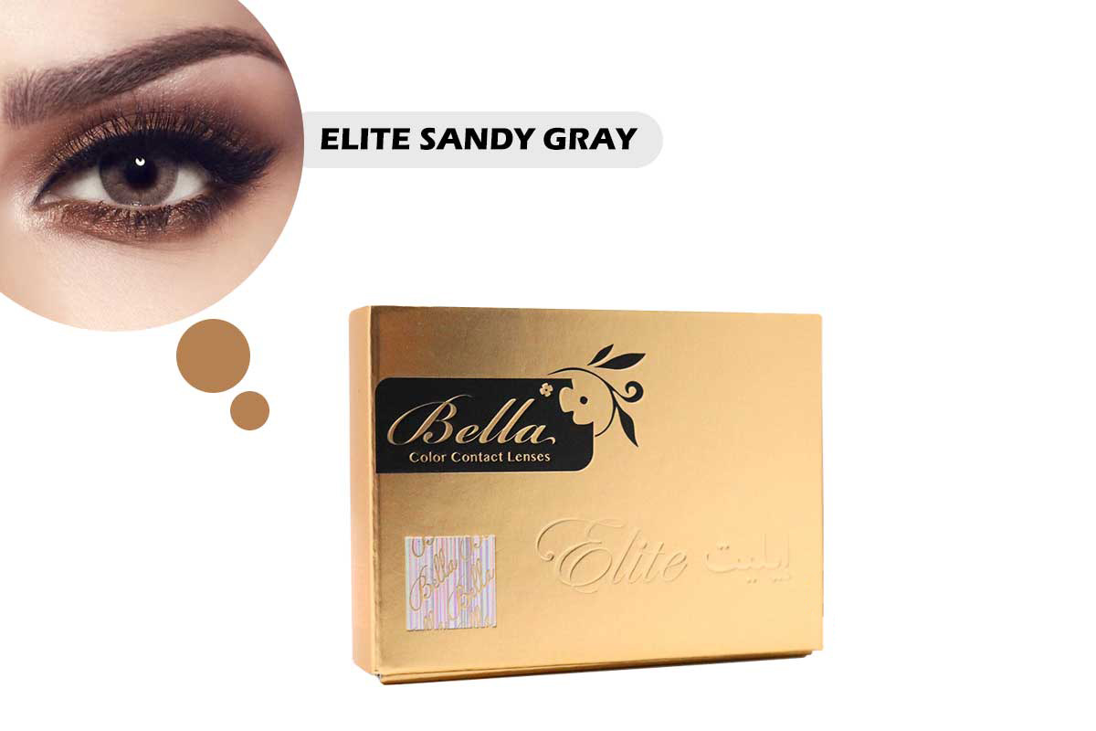 BELLA COLOR CONTACT LENSES ELITE SANDY GRAY - Milano Pharmacy