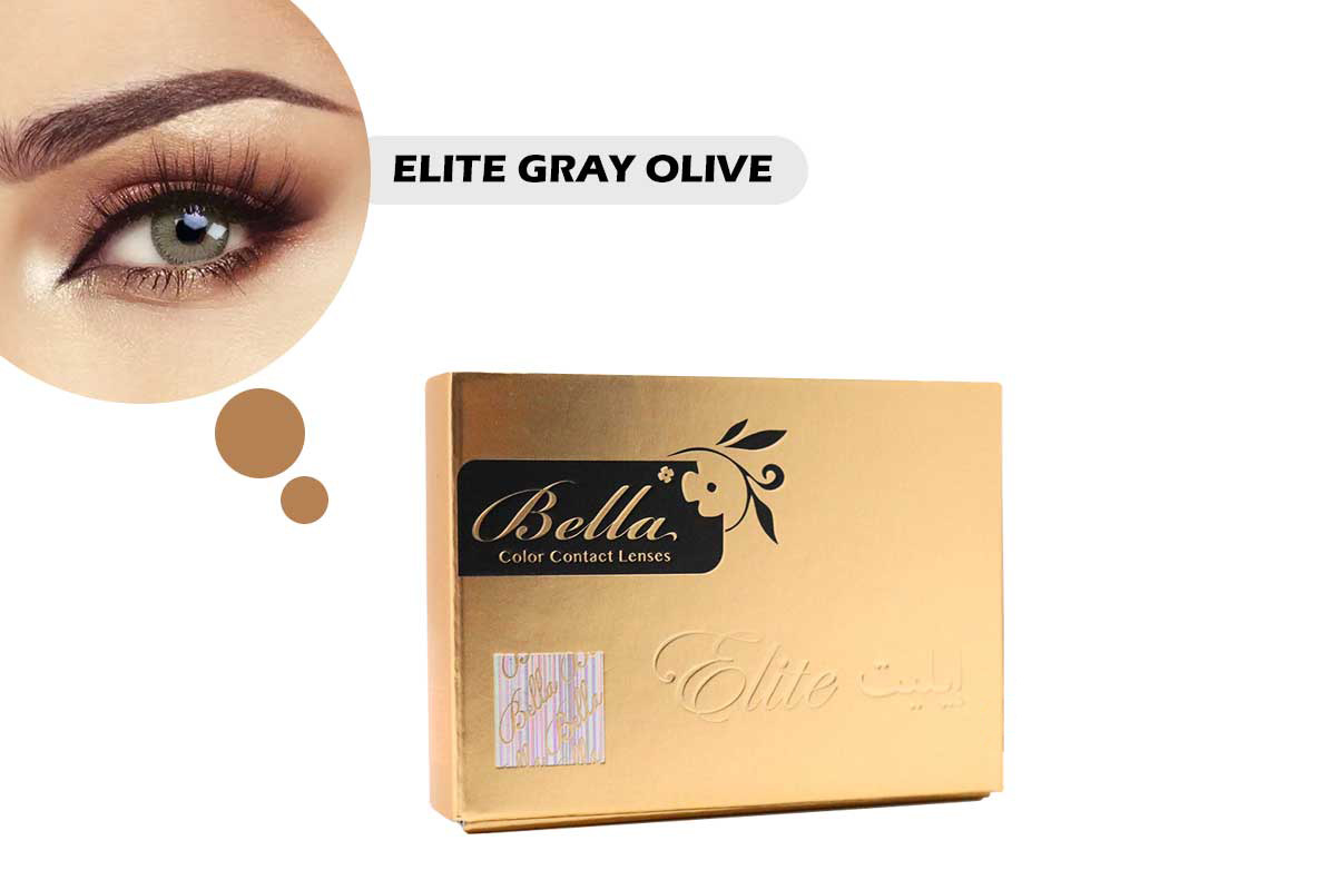 BELLA COLOR CONTACT LENSES ELITE GRAY OLIVE - Milano Pharmacy