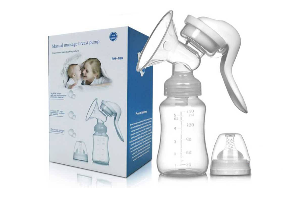 BLACK AND BROWN MANUAL MASSAGE BREAST PUMP - Milano Pharmacy