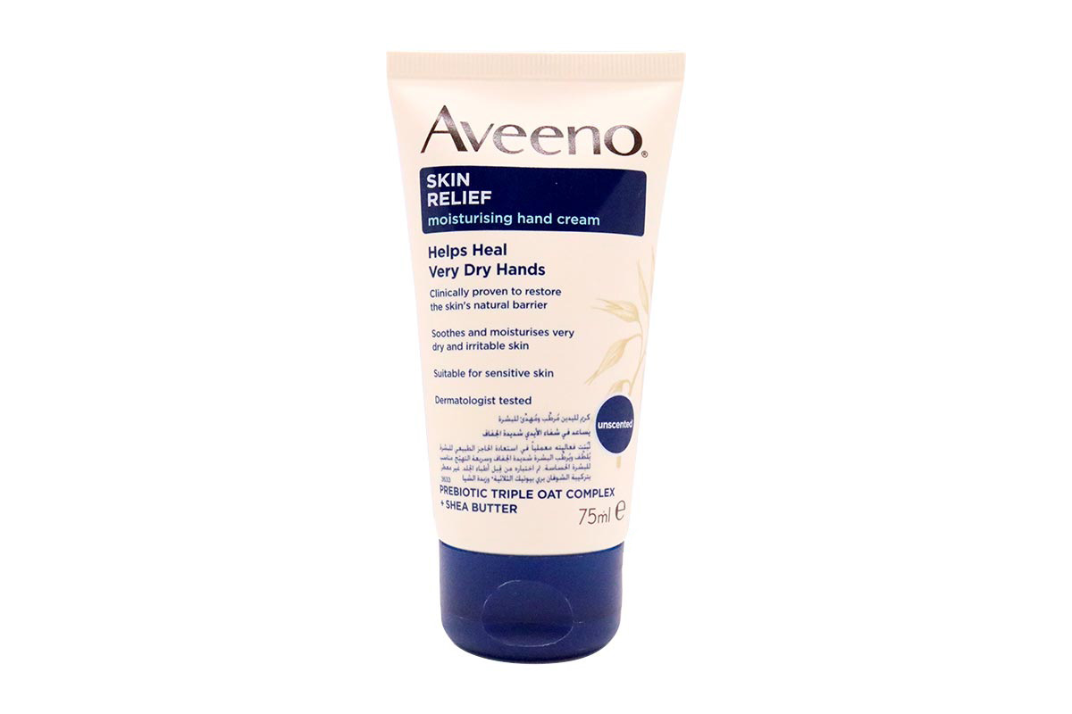 AVEENO SKIN RELIEF HELPS HEAL VERY DRY HANDS CREAM 75 ML - Milano Pharmacy