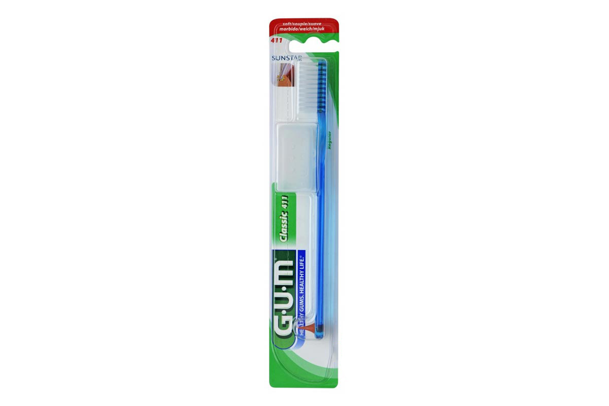 GUM CLASSIC SOFT TOOTHBRUSH BLUE 411 - Milano Pharmacy