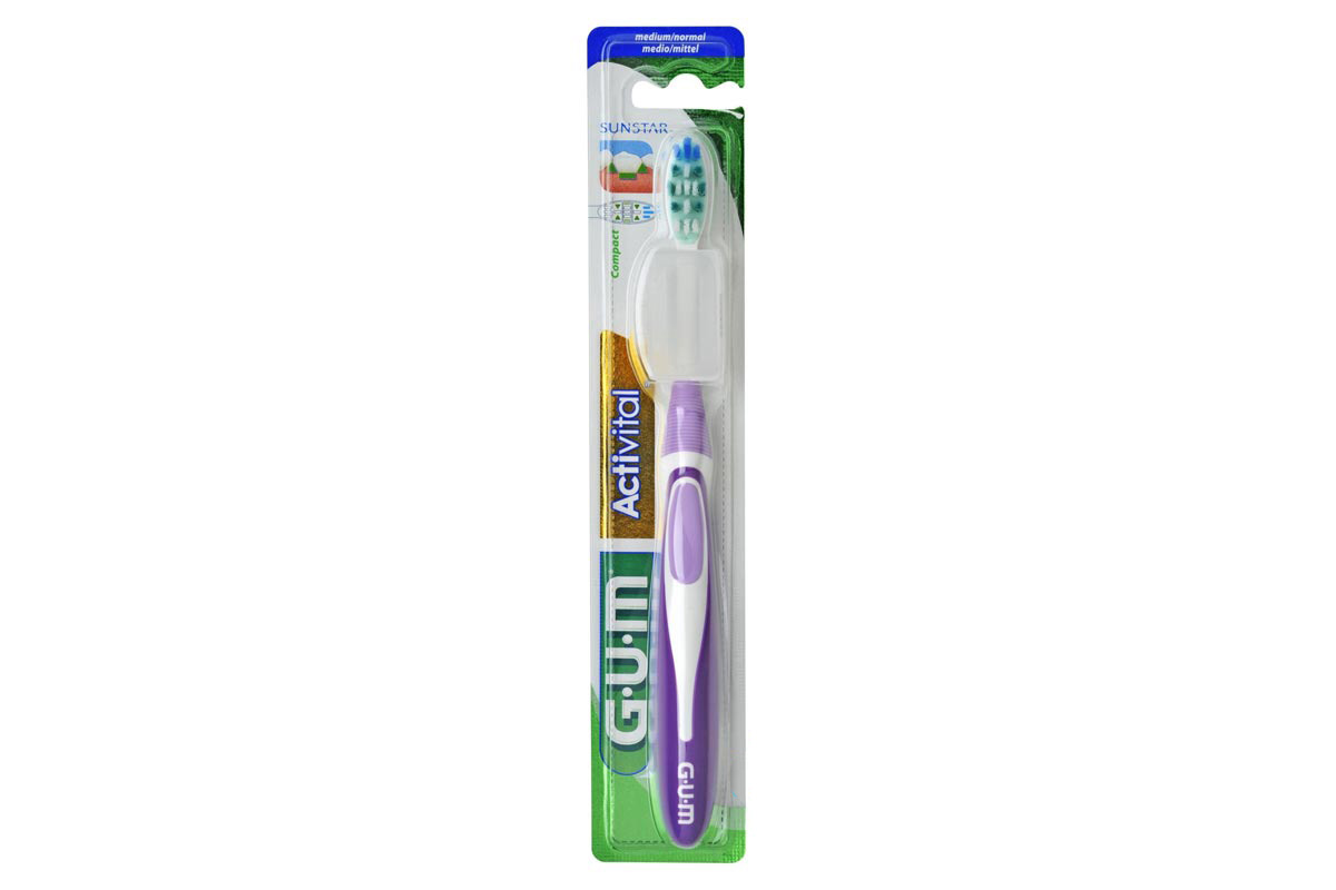 GUM ACTIVITAL MEDIUM COMPACT TOOTHBRUSH 583 - Milano Pharmacy