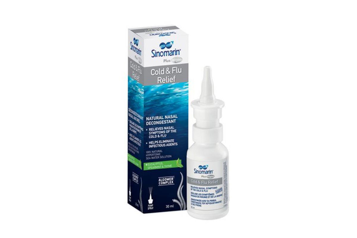 SINOMARIN PLUS ALGAE COLD AND FLU RELIEF SPRAY 30 ML - Milano Pharmacy