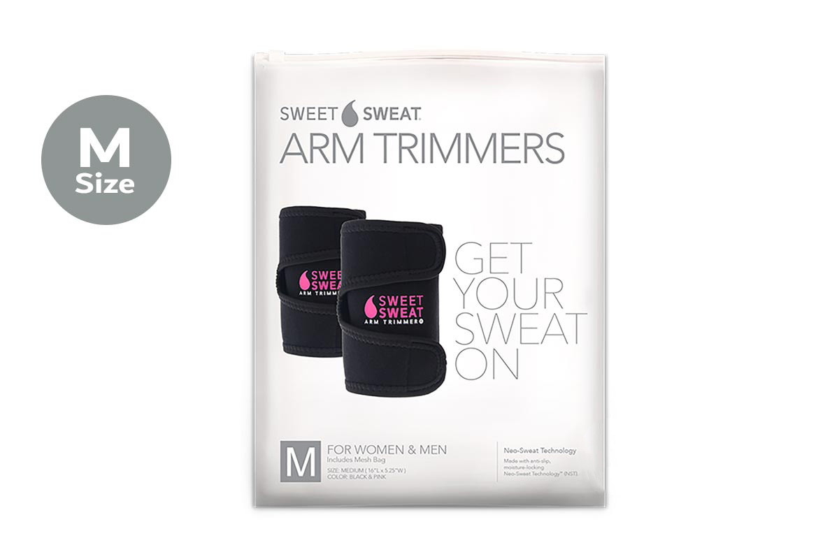 SWEET SWEAT ARM TRIMMERS BLACK AND PINK MEDIUM - Milano Pharmacy