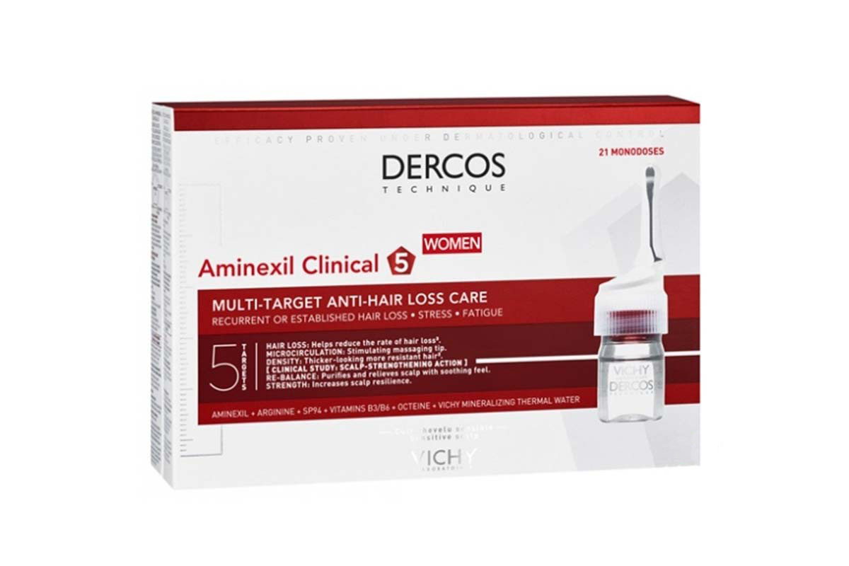 VICHY DERCOS AMINEXIL 21 AMPOULES WOMEN - Milano Pharmacy