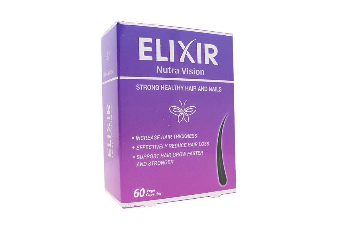 PURE HEALTH ELIXIR NUTRA VISION HAIR AND NAILS 60 VEGE CAPSULES - Milano Pharmacy