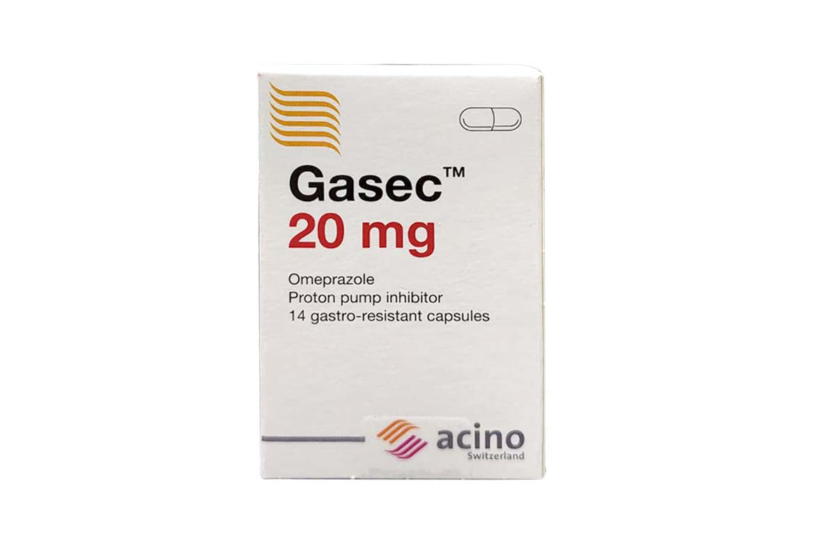 GASEC 20 MG 14 CAPSULES - Milano Pharmacy